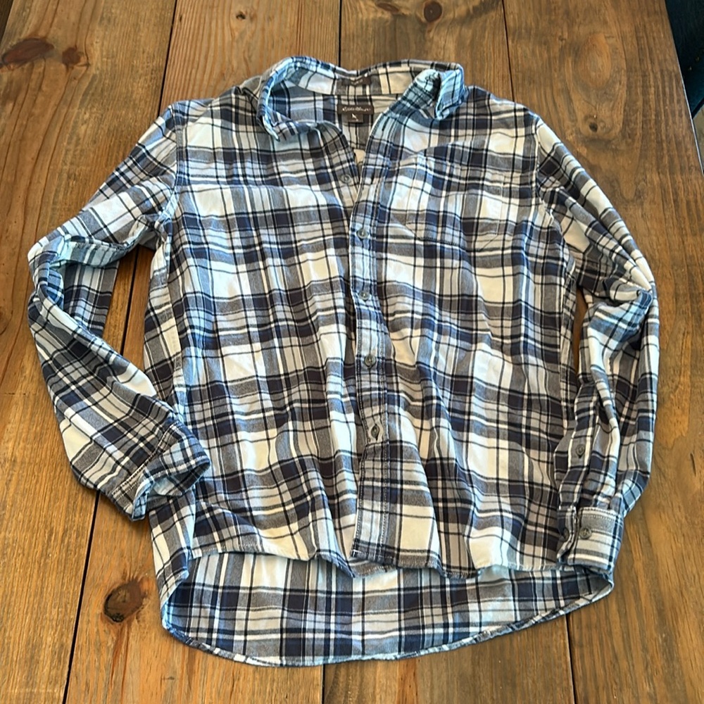 Eddie Bauer Plaid Button Down Flannel